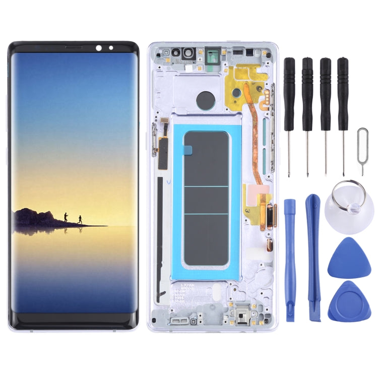 OLED Material LCD Screen and Digitizer Full Assembly with Frame for Samsung Galaxy Note 8 SM-N950, For Samsung Galaxy Note 8(OLED), For Samsung Galaxy Note 8(OLED Material)