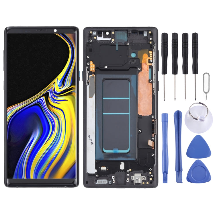 OLED Material LCD Screen and Digitizer Full Assembly with Frame for Samsung Galaxy Note9 SM-N960, For Samsung Galaxy Note9 (OLED), For Samsung Galaxy Note9 (OLED Material)