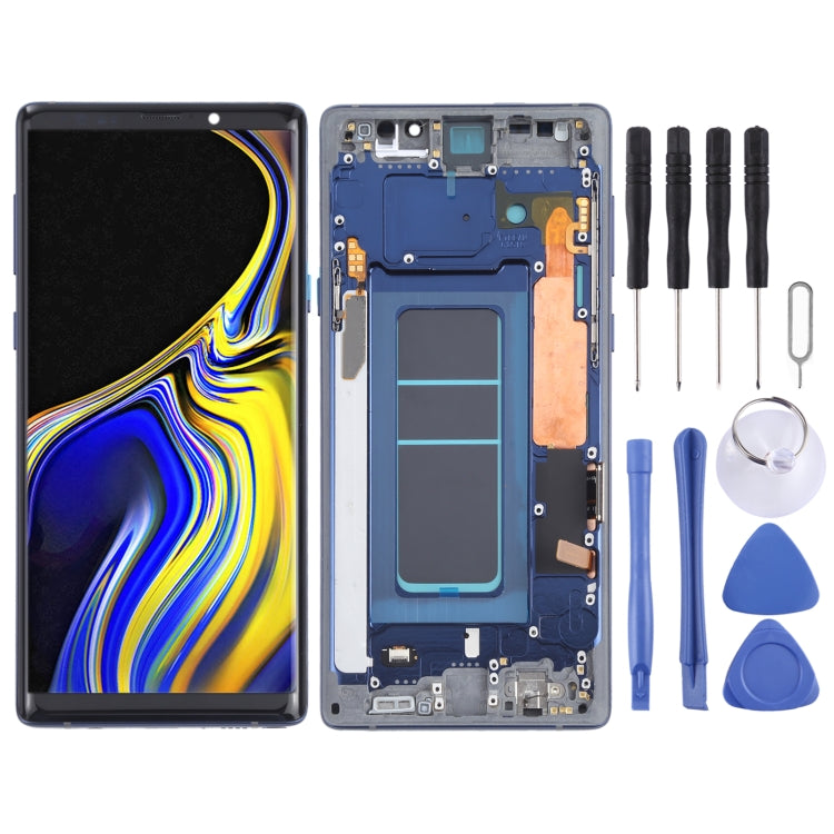 OLED Material LCD Screen and Digitizer Full Assembly with Frame for Samsung Galaxy Note9 SM-N960, For Samsung Galaxy Note9 (OLED), For Samsung Galaxy Note9 (OLED Material)