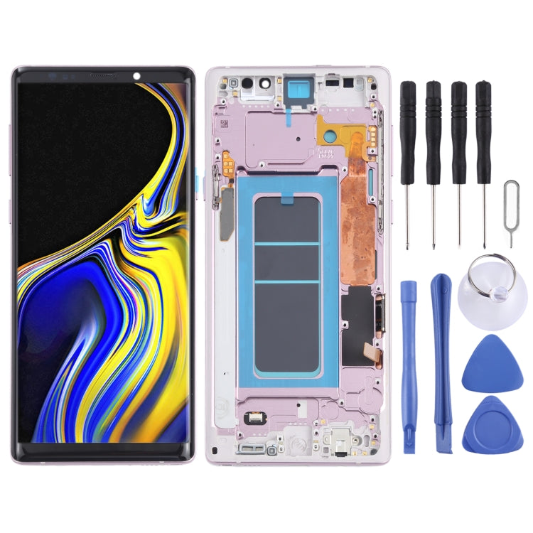 OLED Material LCD Screen and Digitizer Full Assembly with Frame for Samsung Galaxy Note9 SM-N960, For Samsung Galaxy Note9 (OLED), For Samsung Galaxy Note9 (OLED Material)