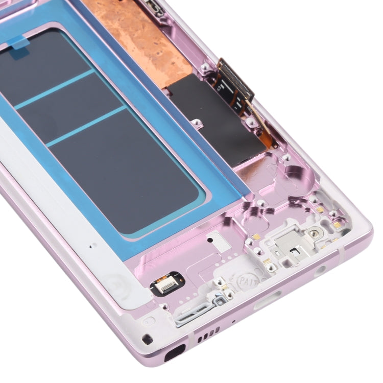 Schermo LCD in materiale OLED e digitalizzatore assemblaggio completo con cornice per Samsung Galaxy Note9 SM-N960, For Samsung Galaxy Note9 (OLED), For Samsung Galaxy Note9 (OLED Material)