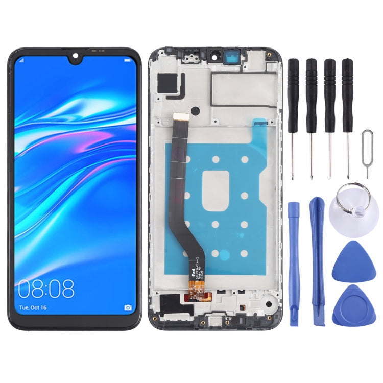 LCD Screen and Digitizer Full Assembly with Frame for Huawei Y7 (2019)(Low Version), For Huawei Y7 (2019)(Low Version)