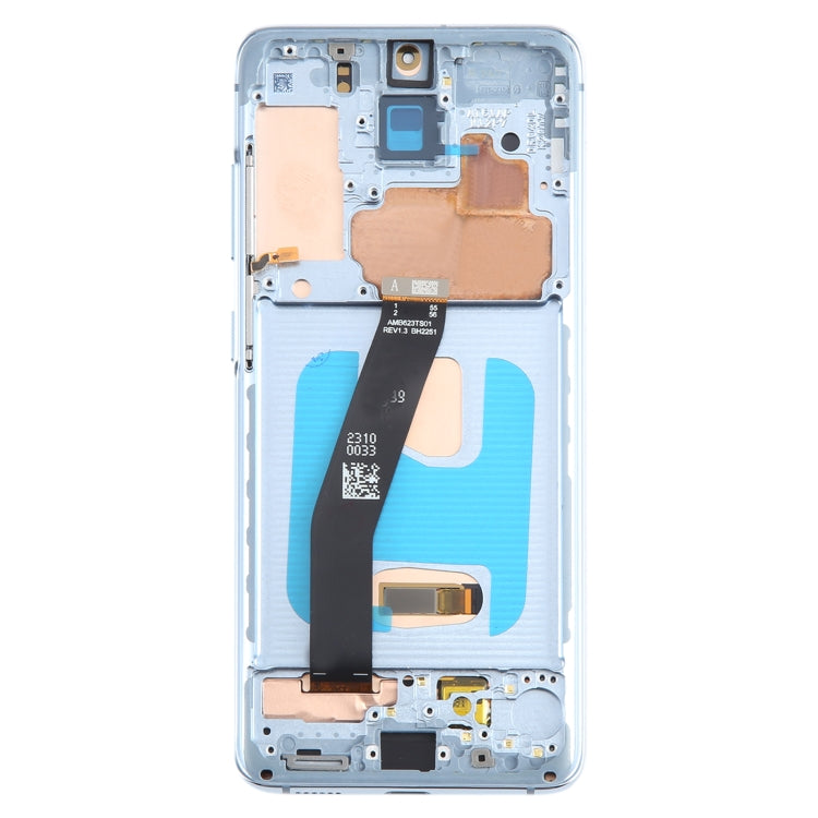 Schermo LCD originale e digitalizzatore assemblaggio completo con cornice per Samsung Galaxy S20 5G SM-G981B, For Samsung Galaxy S20 5G