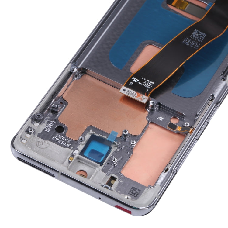 Schermo LCD originale e digitalizzatore assemblaggio completo con cornice per Samsung Galaxy S20 5G SM-G981B, For Samsung Galaxy S20 5G