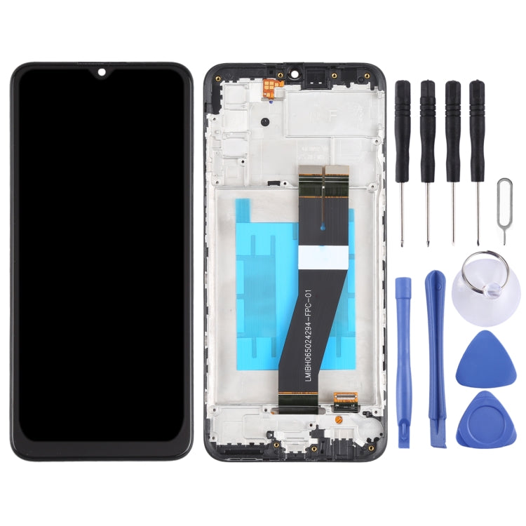 LCD Screen and Digitizer Full Assembly with Frame for Samsung Galaxy M02s (US), For Samsung Galaxy M02s (US)