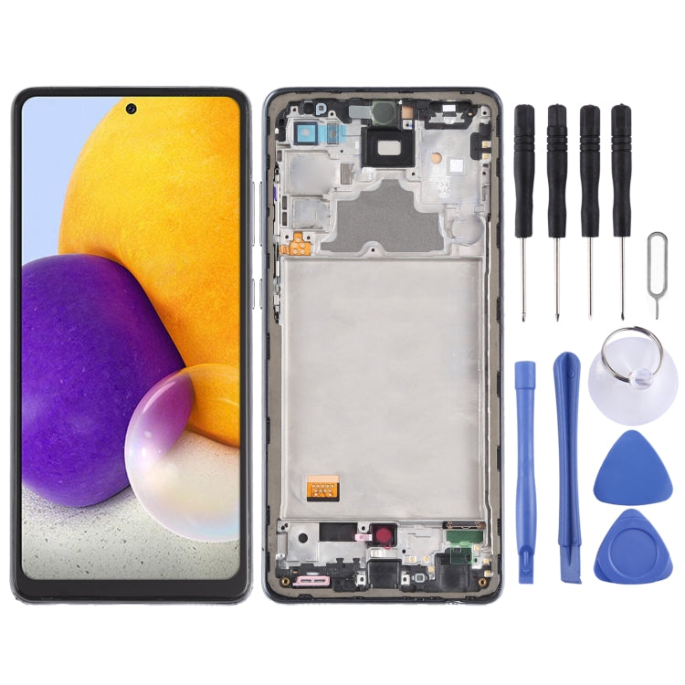 Incell LCD Screen and Digitizer Full Assembly with Frame (Not Support Fingerprint Identification) for Samsung Galaxy A72 4G SM-A725, For Samsung Galaxy A72 4G(incell)