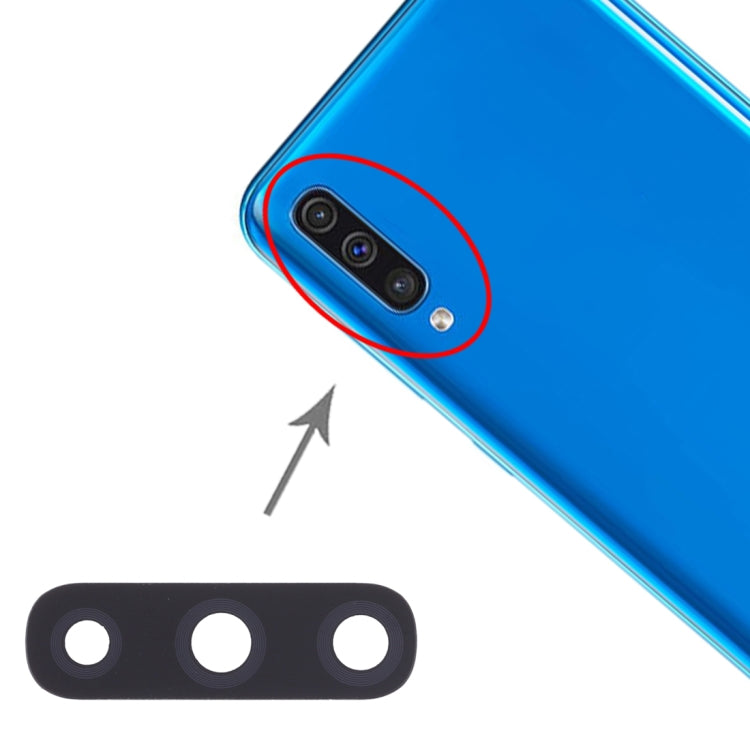 For Galaxy A50 10pcs Rear Camera Lens, For Galaxy A50