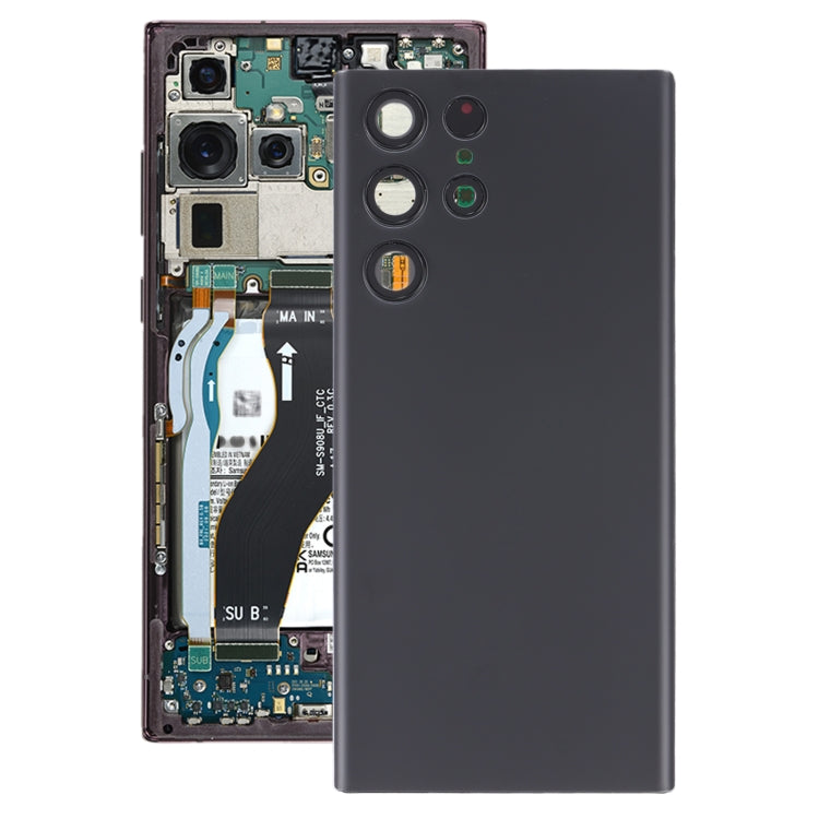 Cover posteriore con copriobiettivo per Samsung Galaxy S22 Ultra