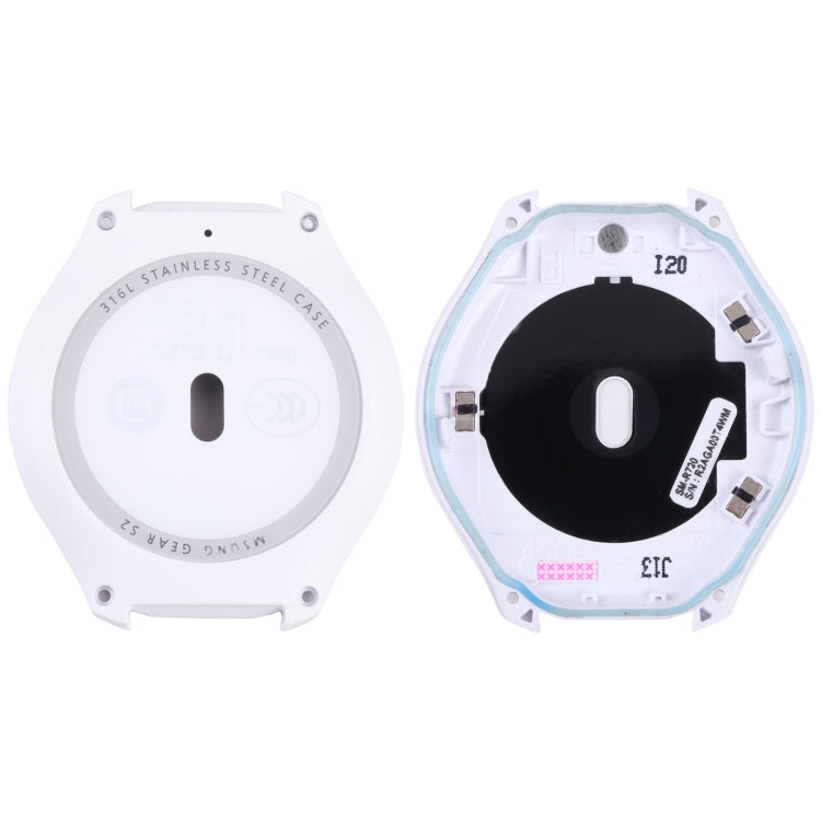 Coperchio dell'alloggiamento posteriore con lente in vetro per Samsung Gear S2 SM-R720, SM-R720 (Black), SM-R720 (White)