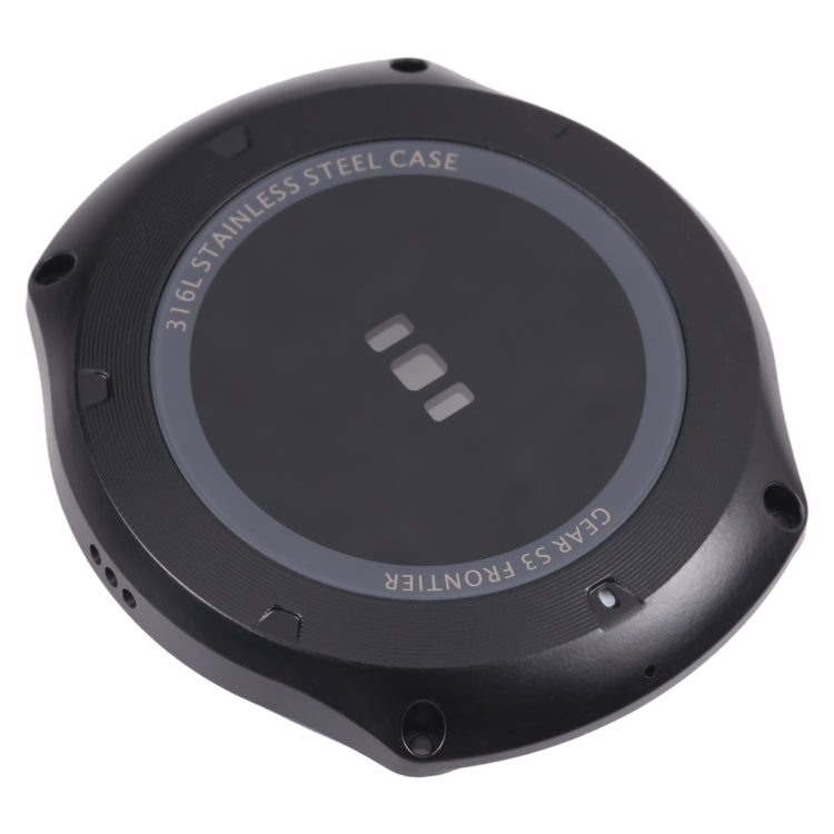 Coperchio dell'alloggiamento posteriore con lente in vetro per Samsung Gear S3 Frontier SM-R760, SM-R760 (Black), SM-R760