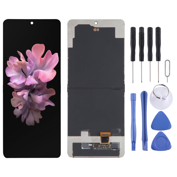 Schermo LCD originale per Samsung Galaxy Z Flip SM-F700 Digitizer assemblaggio completo, For Samsung Galaxy Z Flip SM-F700