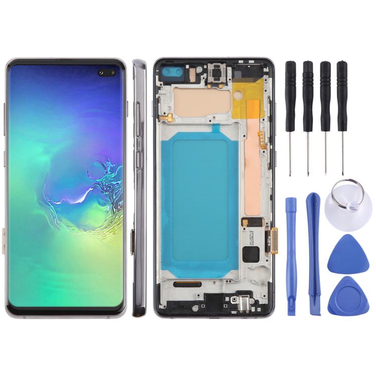 Schermo LCD TFT per Samsung Galaxy S10 + SM-G975 Digitizer assemblaggio completo con cornice, non supporta l'identificazione delle impronte digitali, For Samsung Galaxy S10+ SM-G975F 6.38 inch(Not Fingerprint), For Samsung Galaxy S10+ (TFT)