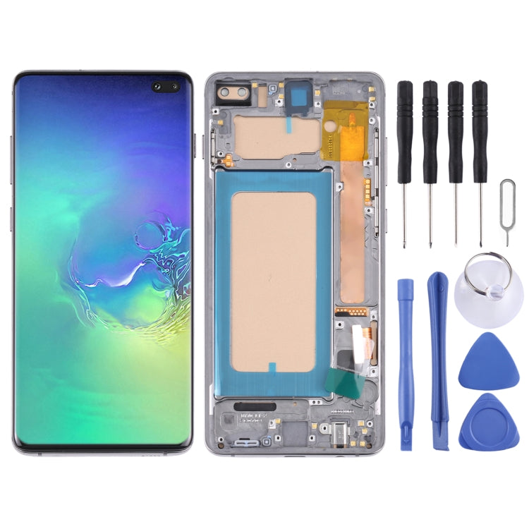 Schermo LCD TFT per Samsung Galaxy S10 + SM-G975 Digitizer assemblaggio completo con cornice, non supporta l'identificazione delle impronte digitali, For Samsung Galaxy S10+ (TFT), For Samsung Galaxy S10+（OLED）