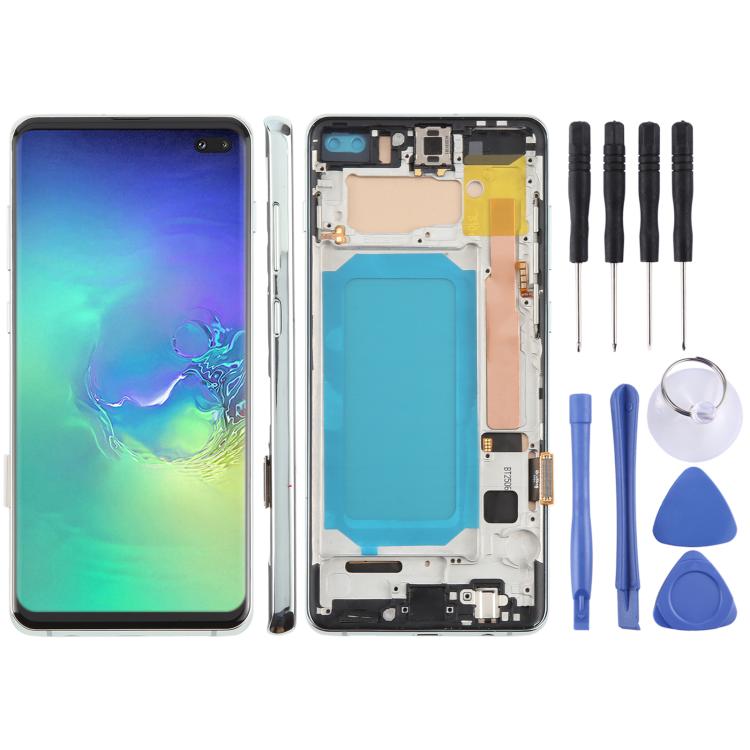 Schermo LCD TFT per Samsung Galaxy S10 + SM-G975 Digitizer assemblaggio completo con cornice, non supporta l'identificazione delle impronte digitali, For Samsung Galaxy S10+ SM-G975F 6.38 inch(Not Fingerprint), For Samsung Galaxy S10+ (TFT)