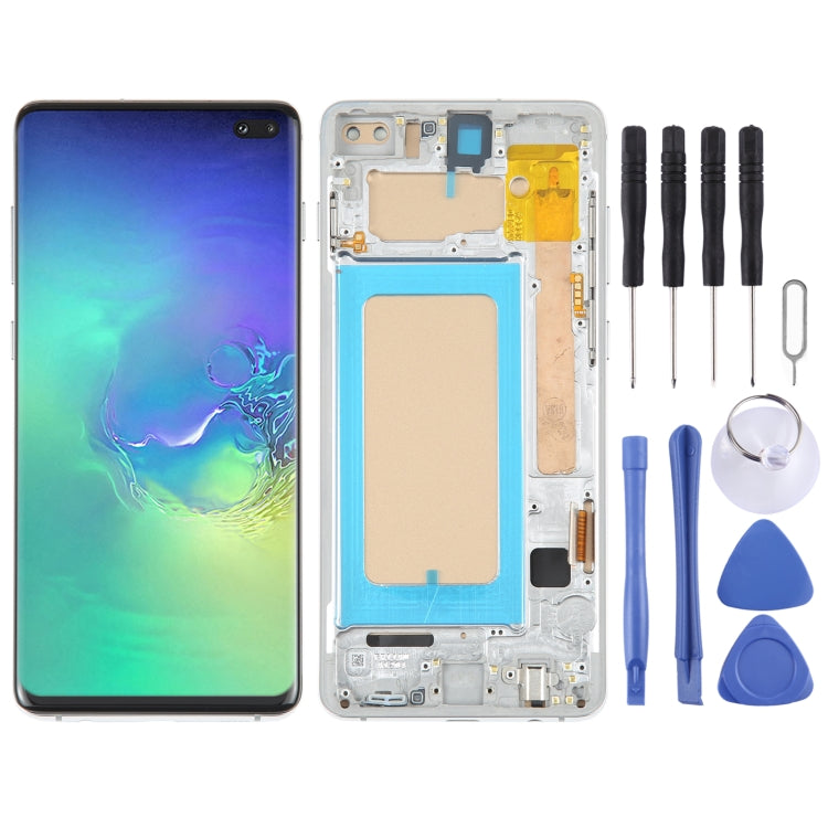 Schermo LCD TFT per Samsung Galaxy S10 + SM-G975 Digitizer assemblaggio completo con cornice, non supporta l'identificazione delle impronte digitali, For Samsung Galaxy S10+ (TFT), For Samsung Galaxy S10+（OLED）