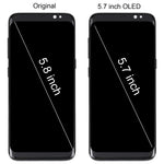 Schermo LCD OLED per Samsung Galaxy S8 SM-G950 Digitizer assemblaggio completo con cornice, For Samsung Galaxy S8