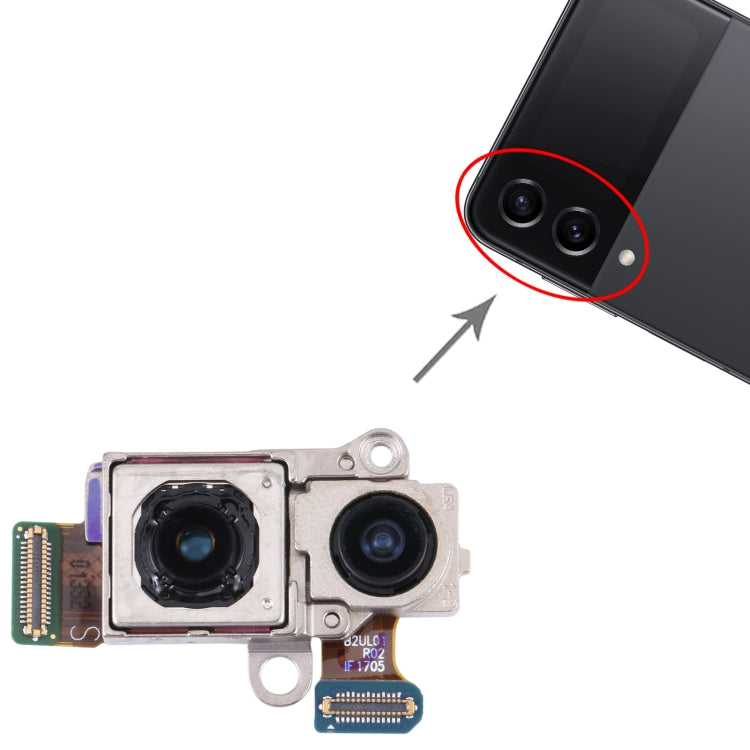 For Samsung Galaxy Z Flip4 SM-F721 Original Wide + Main Rear Camera, For Samsung Galaxy Z Flip4