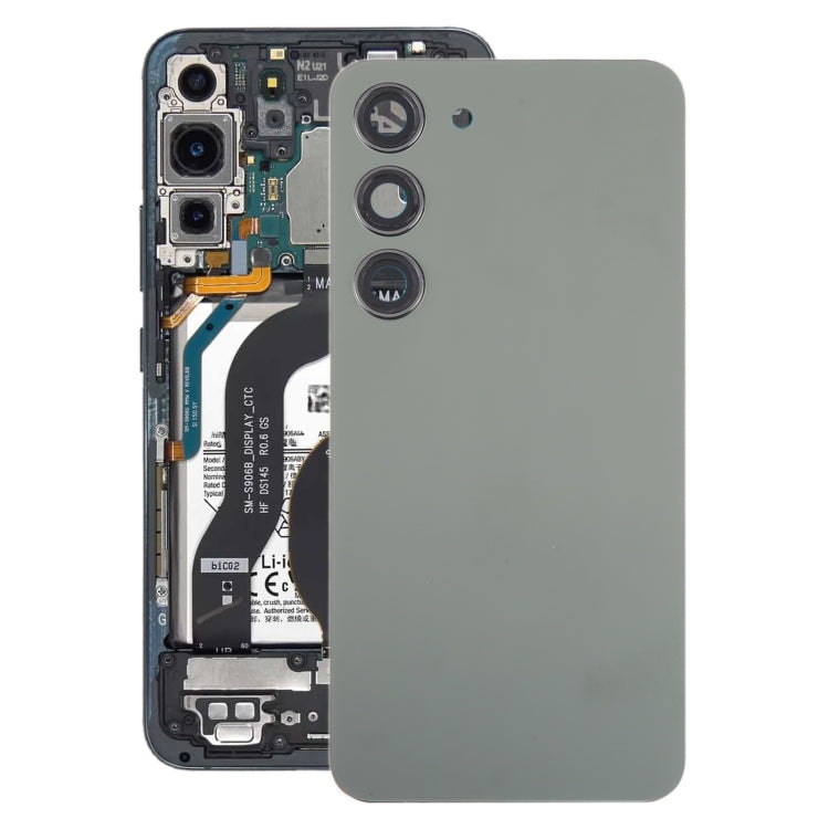 Cover posteriore vetro Samsung Galaxy S23 con copriobiettivo