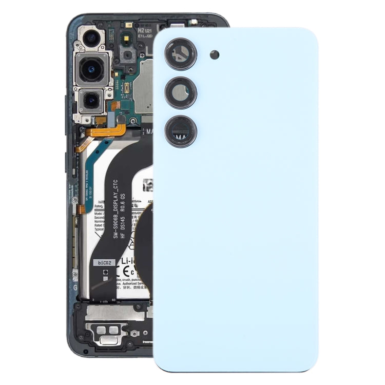 For Samsung Galaxy S23 SM-S911B OEM Glass Battery Back Cover with Camera Lens Cover, For Samsung Galaxy S23 (with Camera Cover)