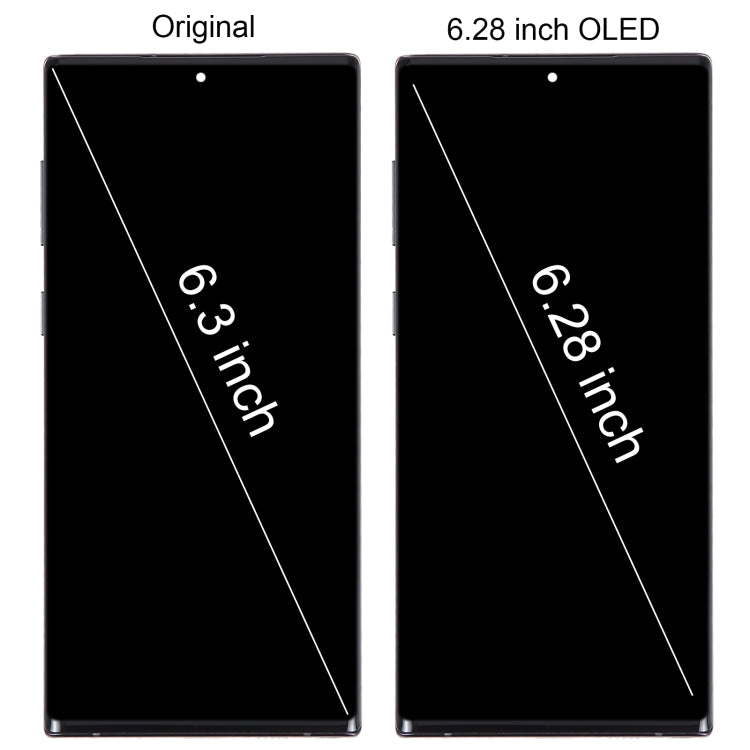 Schermo LCD OLED per Samsung Galaxy Note10 SM-N970F Digitizer assemblaggio completo con cornice, For Samsung Galaxy Note10 SM-N970F