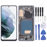 Per Samsung Galaxy S21 5G SM-G991 TFT LCD Screen Digitizer assemblaggio completo con cornice, For Samsung Galaxy S21 5G