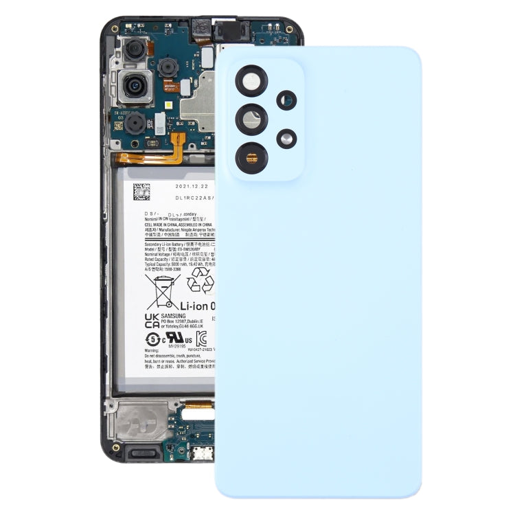 Cover posteriore originale Samsung Galaxy A53 5G con copriobietti