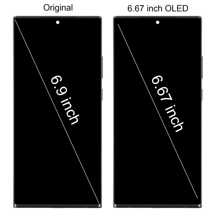 For Samsung Galaxy Note20 Ultra 5G SM-N986B 6.67 inch OLED LCD Screen Digitizer Full Assembly with Frame, For Samsung Galaxy Note20 Ultra 5G 6.67 inch