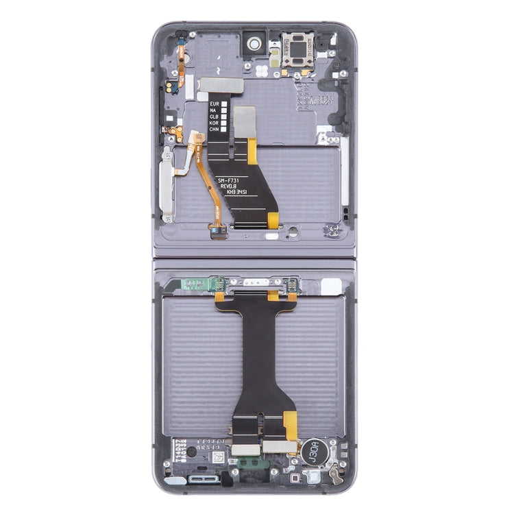 For Samsung Galaxy Z Flip5 SM-F731 Original LCD Screen Digitizer Full Assembly with Frame, For Samsung Galaxy Z Flip5