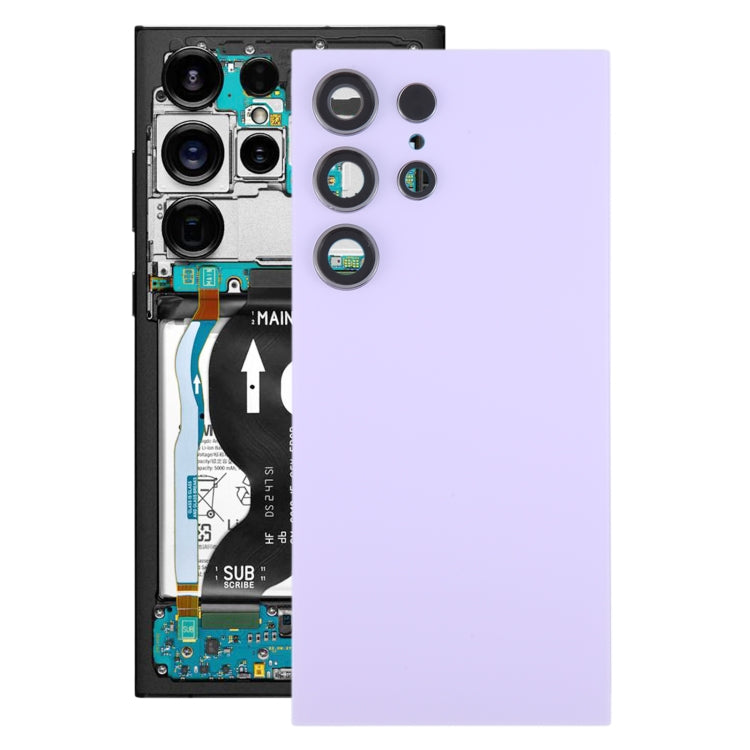 Per Samsung Galaxy S24 Ultra SM-S928B Cover posteriore batteria OEM con copriobiettivo fotocamera, For Samsung Galaxy S24 Ultra(with Camera Lens Frame), For Samsung Galaxy S24 Ultra(with Camera Lens)