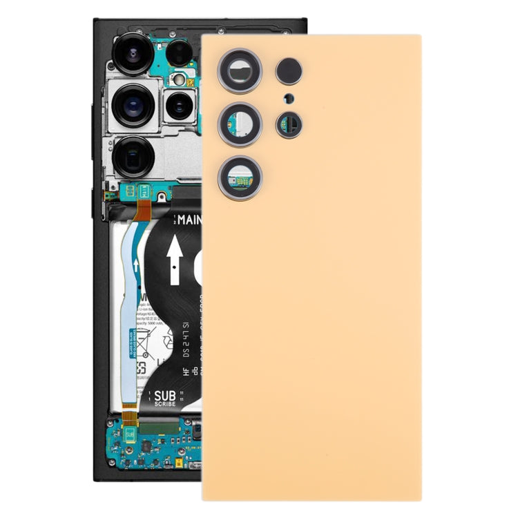 Per Samsung Galaxy S24 Ultra SM-S928B Cover posteriore batteria OEM con copriobiettivo fotocamera, For Samsung Galaxy S24 Ultra(with Camera Lens Frame), For Samsung Galaxy S24 Ultra(with Camera Lens)