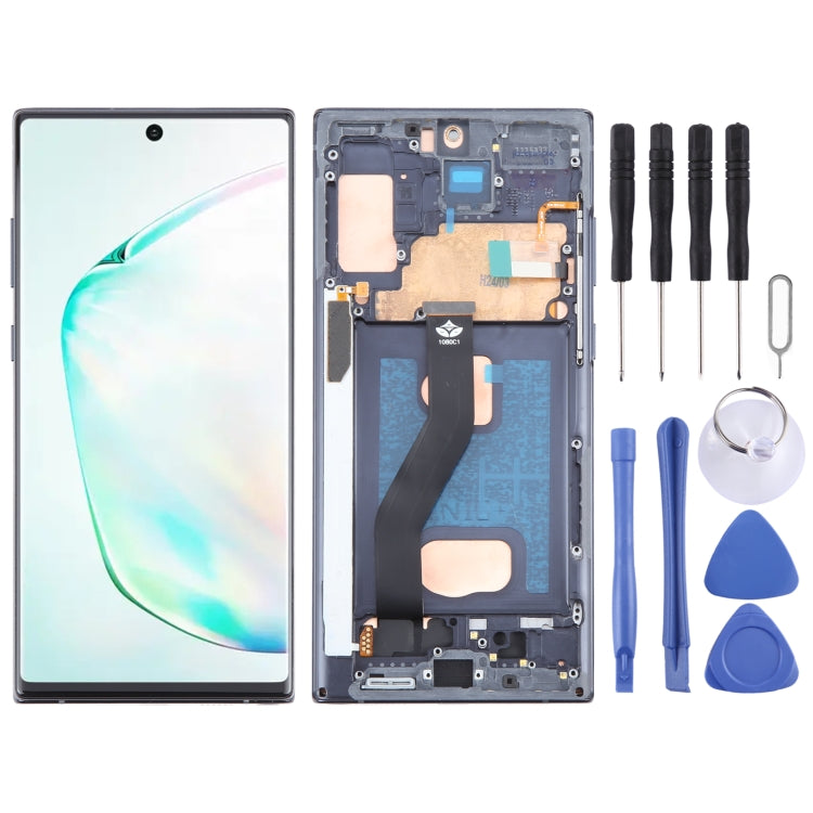 For Samsung Galaxy Note10+ SM-N975F Material TFT LCD Screen Digitizer Full Assembly with Frame, Not Support Fingerprint Identification, For Samsung Galaxy Note10+(TFT)