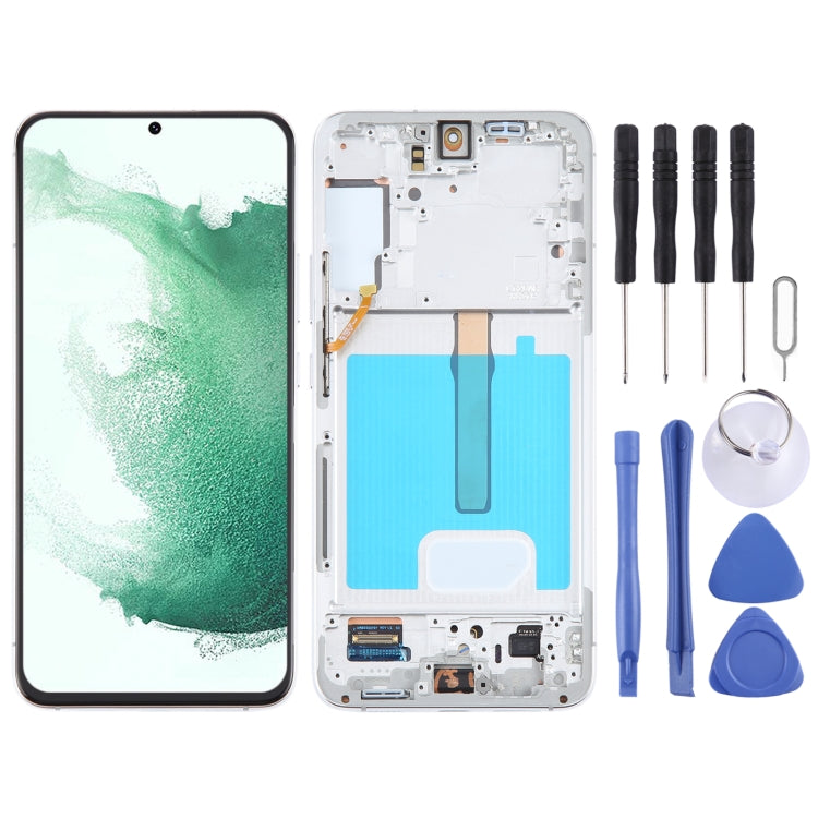 Per Samsung Galaxy S22+ 5G SM-S906B Schermo LCD originale Digitizer assemblaggio completo con telaio, For Samsung Galaxy S22+ 5G (Original)