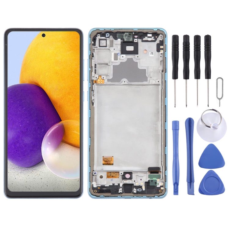 Per Samsung Galaxy A72 4G SM-A725 Schermo LCD originale da 6,43 pollici Digitizer assemblaggio completo con cornice, For Samsung Galaxy A72 4G 6.43 inch(OLED)