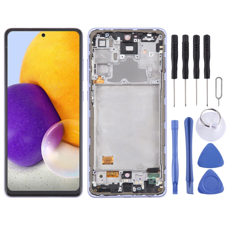 Per Samsung Galaxy A72 4G SM-A725 Schermo LCD originale da 6,43 pollici Digitizer assemblaggio completo con cornice, For Samsung Galaxy A72 4G 6.43 inch(OLED)