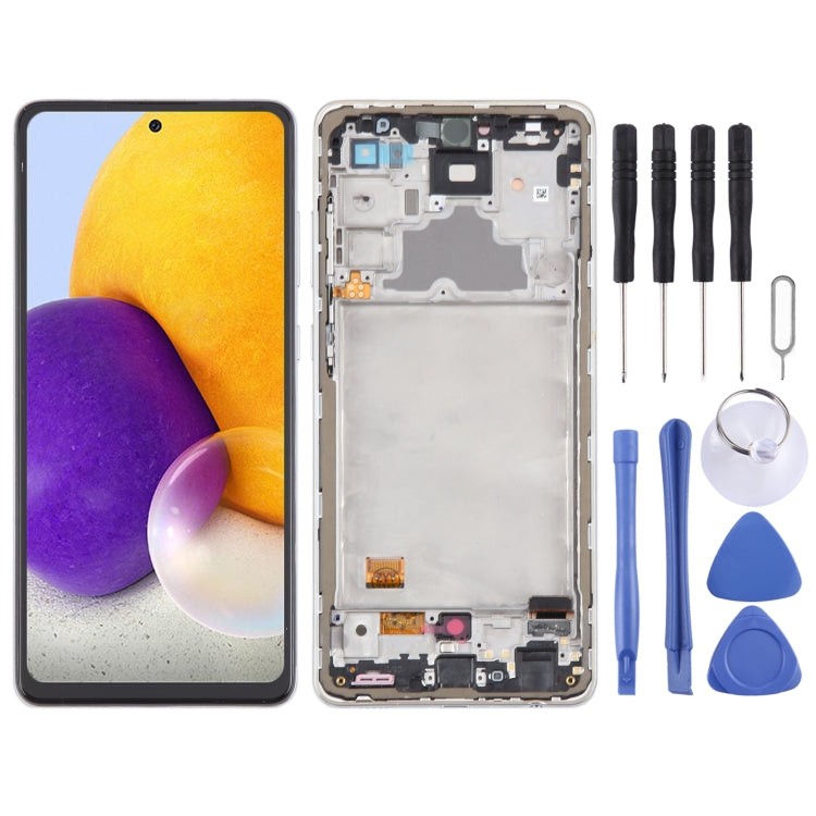 Per Samsung Galaxy A72 4G SM-A725 Schermo LCD originale da 6,43 pollici Digitizer assemblaggio completo con cornice, For Samsung Galaxy A72 4G 6.43 inch(OLED)