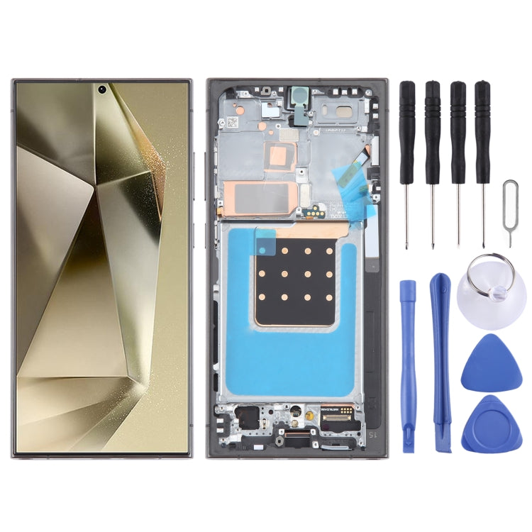 Per Samsung Galaxy S24 Ultra SM-S928B 6,78 pollici OLED LCD Screen Digitizer Assembly completo con telaio, For Samsung Galaxy S24 Ultra(6.78 inch), For Samsung Galaxy S24 Ultra 6.78 inch (OLED)