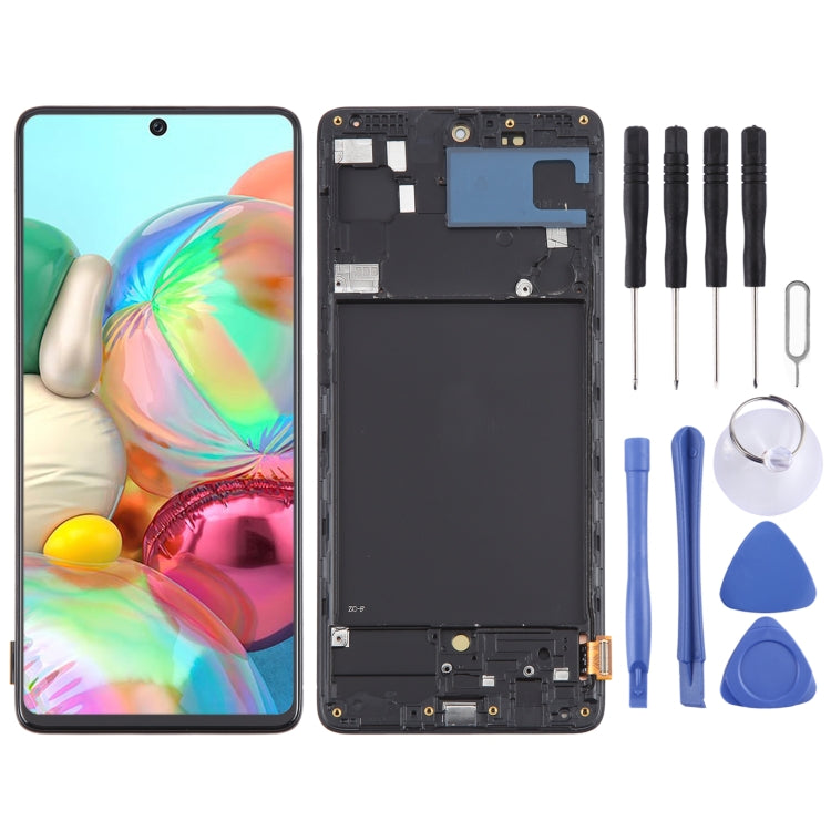 Per Samsung Galaxy A71 4G SM-A715F 6,43 pollici OLED LCD Screen Digitizer assemblaggio completo con cornice, For Samsung Galaxy A71 4G 6.43 inch(OLED)