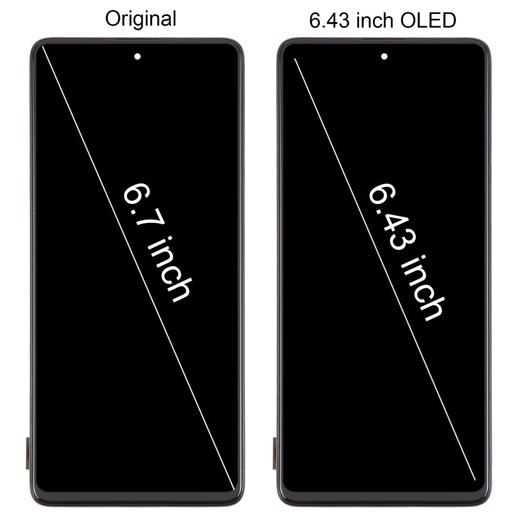 For Samsung Galaxy A71 4G SM-A715F 6.43 inch OLED LCD Screen Digitizer Full Assembly with Frame, For Samsung Galaxy A71 4G 6.43 inch(OLED)