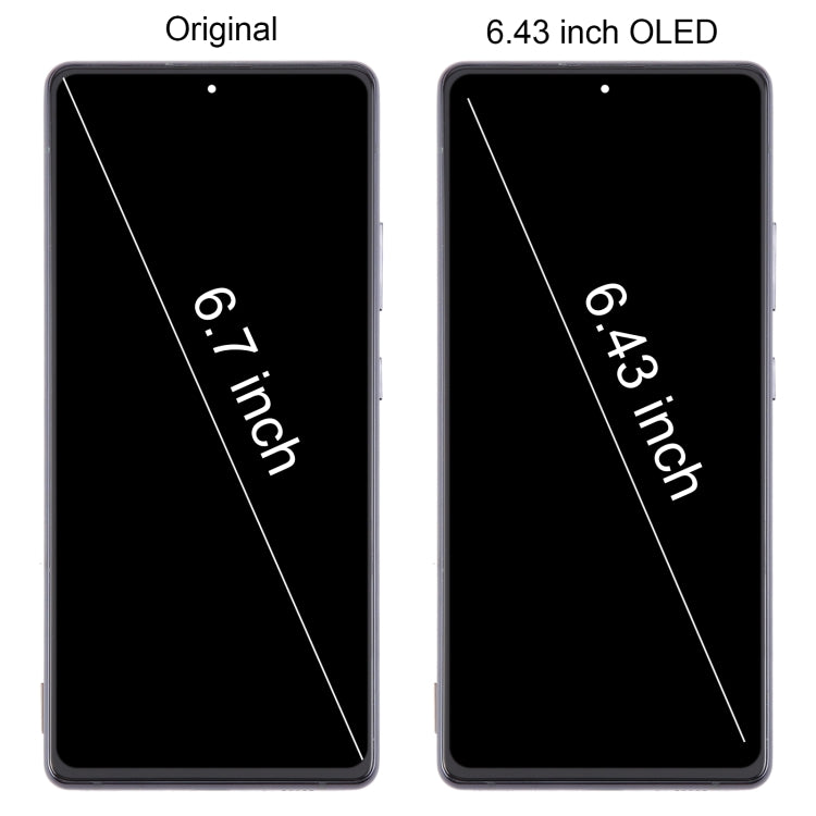 Per Samsung Galaxy A71 5G SM-A716B 6,43 pollici OLED LCD Screen Digitizer Assembly completo con telaio, For Samsung Galaxy A71 5G 6.43 inch(OLED)