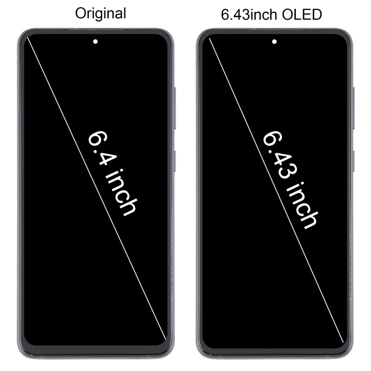 For Samsung Galaxy S21 FE 5G SM-G990B 6.43 inch OLED LCD Screen Digitizer Full Assembly with Frame, For Samsung Galaxy S21 FE 5G 6.43 inch (EU Version OLED)