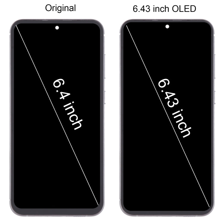 Per Samsung Galaxy S23 FE SM-S711B 6,43 pollici OLED LCD Screen Digitizer assemblaggio completo con cornice, For Samsung Galaxy S23 FE 6.43 inch (OLED)