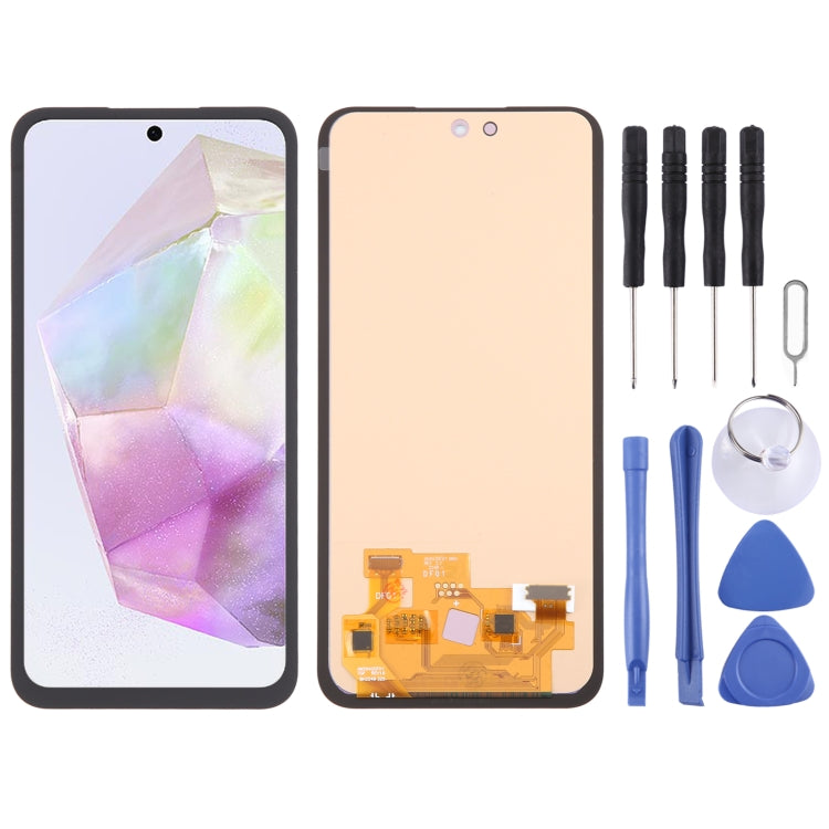 For Samsung Galaxy A55 SM-A556B 6.43 inch OLED LCD Screen Digitizer Full Assembly with Frame, For Samsung Galaxy A55 6.43 inch (OLED)