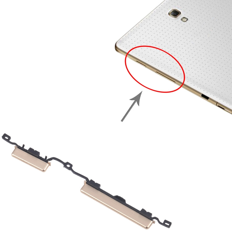 For Samsung Galaxy Tab S 8.4 SM-T705 Original Power Button and Volume Control Button, For Samsung Galaxy Tab S 8.4(Original)