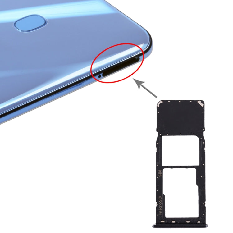 Per Galaxy A20 A30 A50 Vassoio scheda SIM + vassoio scheda Micro SD, For Samsung Galaxy A20(single), For Galaxy A20(single), For Samsung Galaxy A20 (single)