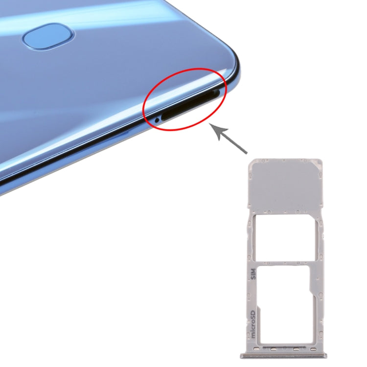 Per Galaxy A20 A30 A50 Vassoio scheda SIM + vassoio scheda Micro SD, For Samsung Galaxy A20(single), For Galaxy A20(single), For Samsung Galaxy A20 (single)