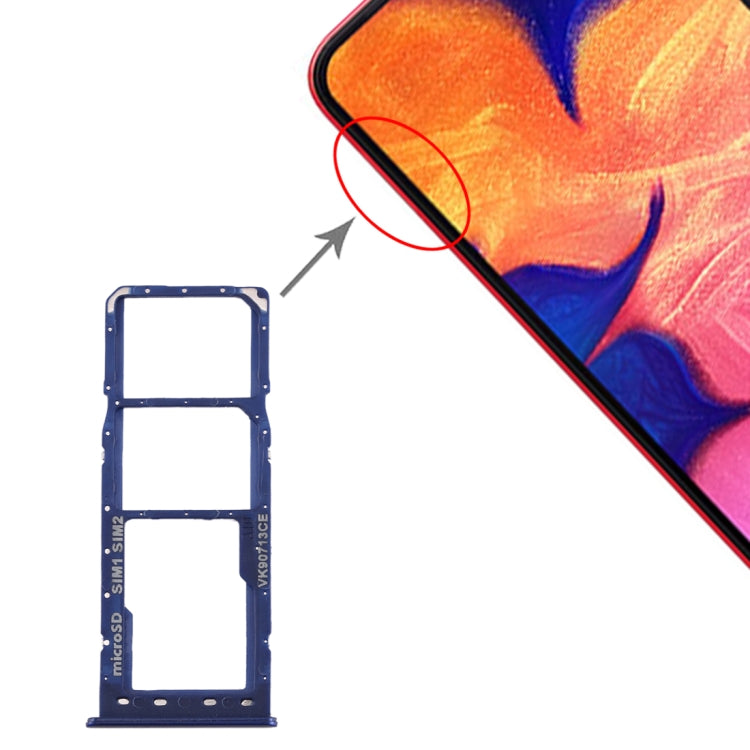 Per Galaxy A10 Vassoio scheda SIM + Vassoio scheda SIM + Vassoio scheda micro SD, For Samsung Galaxy A10, For Galaxy A10