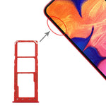 Per Galaxy A10 Vassoio scheda SIM + Vassoio scheda SIM + Vassoio scheda micro SD, For Samsung Galaxy A10, For Galaxy A10