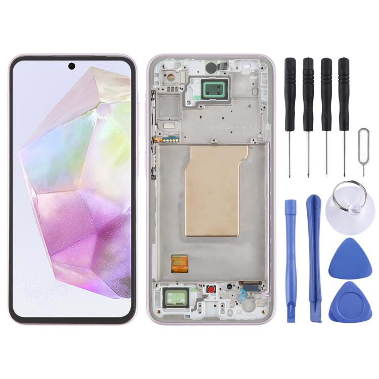 Schermo LCD con cornice per Samsung Galaxy A35 SM-A356B
