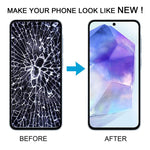 Schermo OLED LCD digitalizzatore completo con cornice per Samsung Galaxy A55 SM-A556B.
