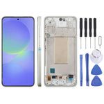 Schermo OLED LCD da 6,67 pollici con digitalizzatore e cornice per Samsung Galaxy A36 SM-A366B, assemblaggio completo., For Galaxy A36